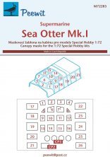 1/72 Canopy mask Sea Otter Mk.I