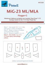 1/72 Canopy mask MiG-23 ML/MLA Flogger-G