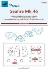 1/72 Canopy mask Seafire Mk.46