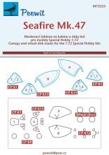 1/72 Canopy mask Seafire Mk.47