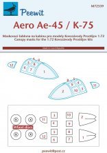 1/72 Canopy mask Aero Ae-45/K-75 for KP