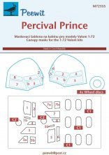 1/72 Canopy mask Percival Prince VALOM