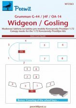 1/72 Canopy mask Widegeon/Gosling for KPM