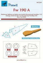 1/72 Canopy mask Fw 190A for Kp
