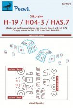 1/72 Canopy mask Sikorsky H-19/HO4-3/Hasegawa.7 for Revell