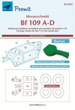 1/72 Canopy mask Bf 109 A-D for AZ Models MODEL