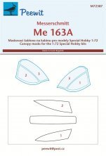 Peewit Masque verrière Me 163A 1/72 pour Special Hobby Peewit Masque verrière Me 163A 1/72 pour Special Hobby