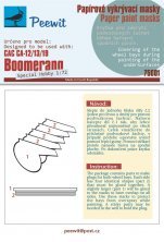 1/72 Paper paint mask CAC CA-12/13/19 Boomerang
