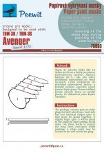 1/72 Paper paint mask TBM-3R/3S Avenger