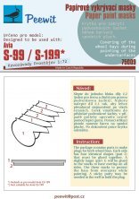 1/72 Paper paint mask Avia S-99 / S-199