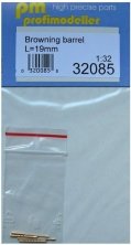 1/32 Browning barrel (L=19 mm)  2 pcs.