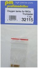1/32 Oxygen tanks for MiGs  2pcs. (TRUMP)