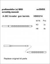 1/32 Douglas A-26C Invader barrels set