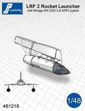 1/48 2x LRF 2 rockets launcher with pylon for Mirage III/5