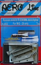 1/48 Russian missile R-60M/MK AA-8 Aphid