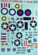 1/48 Brewster F2A Buffalo Aces (wet decals)