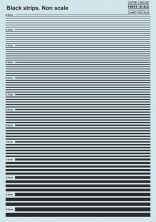 1/144, 1/200, 1/24, 1/32, 1/35, 1/48, 1/72 Black stripes