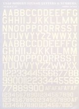 1/32 USAF modern stencil letters and numbers in White