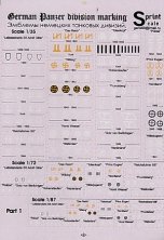 1/35 Emblems tank division of Germany 1939-45. A part 1. The com