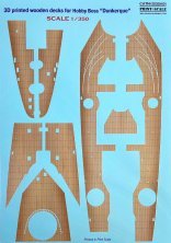 1/350 Wooden decks Dunkerque French Navy Battleship