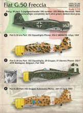 1/72 Fiat G.50 Freccia (wet decals)