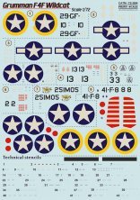 1/72 Gruman F4F Wildcat decals