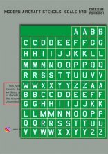 1/48 Modern Aircraft Stencils