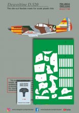 1/48 Dewoitine D.520 mask +decal+3D decal Algiers