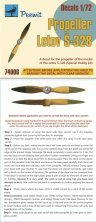 1/72 Decal Letov S-328 Propeller