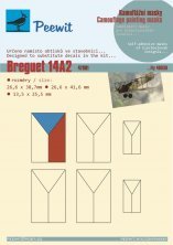 1/48 Camouflage mask Breguet 14A2 CZ for Fly