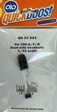 1/32 Fw 190A/F/D seat with seatbelts for Zoukei Mura