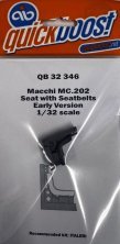 1/32 Macchi MC.202 seat with seatbelts early ITA