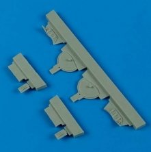 1/48 A6M5 Zero undercarriage covers (HAS)