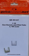 1/48 Polikarpov I-16 gun barrels and pitot tube (for Eduard)