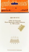 1/48 F4U-5 Corsair gun barrels with pylons