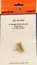 1/48 P-40M Kitty Hawk exhaust
