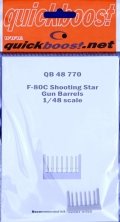 1/48 F80C Shooting Star gun barrels
