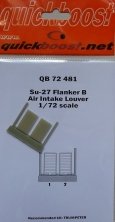 1/72 Sukhoi Su-27 Flanker B air intake louver (for Trumpeter)