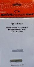 1/72 Polikarpov U-2/Po-2 propeller w/tool (for ICM)