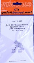 1/72 F/A-18F Super Hornet ejection seats with safety belts