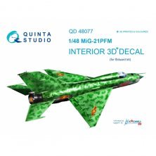 1/48 Mikoyan MiG-21PFM 3D-Printed & coloured Interior