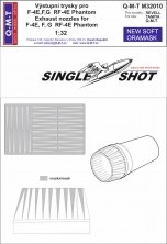 1/32 Exhaust nozzles Paint masks for McDonnell F-4 Phantom II