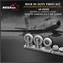 RESARM Ruote F-86 SABRE sotto carico 1/48