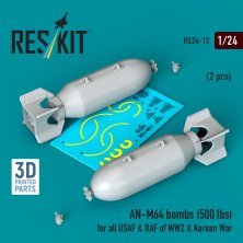 ResKit RS240012 Bombes AN-M64 500 lbs 1/24