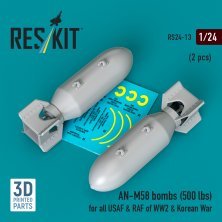 ResKit RS240013 Bombes AN-M58 500lbs 1/24