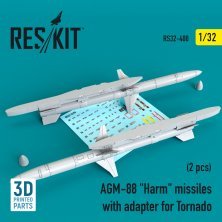 1/32 AGM-88 Harm missiles with adapter for Tornado