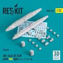 1/32 An / ALQ-87 Ecm pods late type 2 pcs for F-4, F-105, AC-130