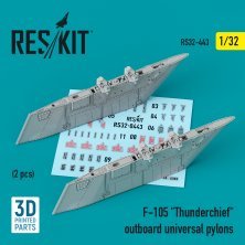 1/32 Republic F-105D/F-105G outboard universal pylon