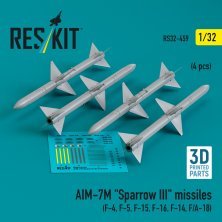 1/32 AIM-7M Sparrow III missiles.