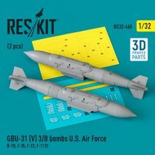1/32 GBU-31 for V 3/B bombs U.S. Airce, 2 pcs.
